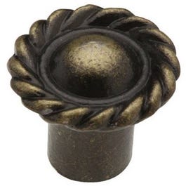 2-Pack .75-In. Antique Brass Cabinet Knob