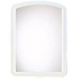 Arch Molded Framed Mirror, White, 16 x 22-In.