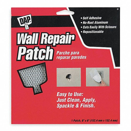 Dap 6, 6 x 6,Wall Repair Patch, Self Adhesive (6 x 6)