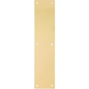 National N270-500 Push Plates, Brass ~ 3.5