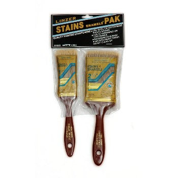 Linzer A1525 Stain Brush Set ~ 2 Pack