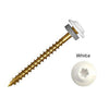 GRK Fasteners 40090 Zip Tip Metal Siding Screw, White ~ #9 x 1 1/2