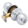 Orbit Design Storeroom Lockset, Satin Chrome