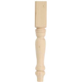 Country Pine Table Leg, 29-In.