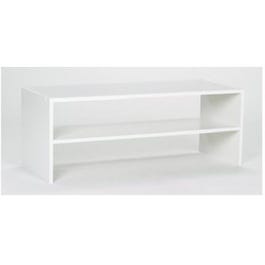 31-In. White Laminated 2-Shelf Closet Organizer