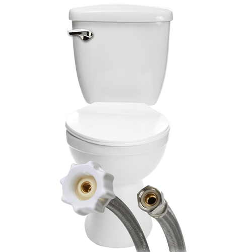 Fluidmaster Click Seal® Braided Flexible Toilet Connector (3/8” Comp. x 7/8” Ballcock x 12)