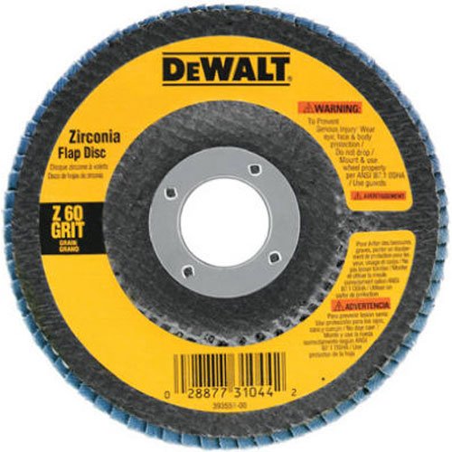 Dewalt HP Flap Discs Type 27  4-Inch by 5/8-Inch (4-Inch by 5/8-Inch 60 Grit)