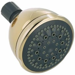 Maximum Flow 5-Spray Showerhead,  Polished Brass, 1.8-GPM