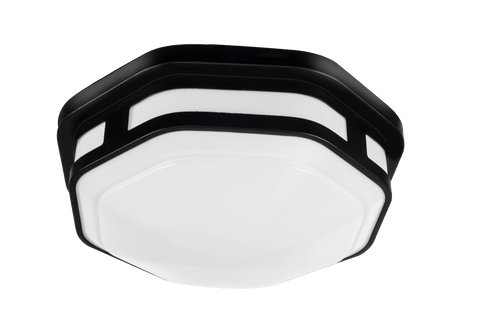 ETi Solid State Lighting Outdoor Color Preference® Hexagon Flushmount (Black) (Black)