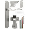 Serenade Storm Door Latch Lever, Satin Nickel