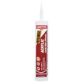 Polyseamseal Acrylic Caulk With Silicone, White, 10-oz. Cartridge