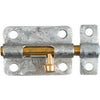 Door Barrel Bolt, Galvanized, 3-In.