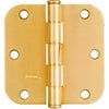 2-Pk., 3.5-In. Dull Brass Residential Door Hinges