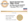 Link Handles 48 Square eye Handle for Atlas, Hercules, and similar posthole diggers, drilled