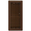 Contemporary Floor Register, Oil Rubbed Bronze, 4 x 12-In.