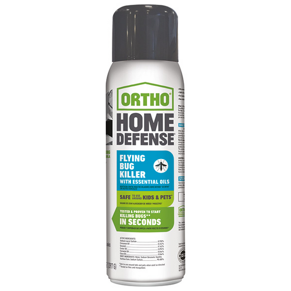 ORTHO HOME DEFENSE FLYING BUG KILLER WITH ESSENTIAL OILS (14 oz)