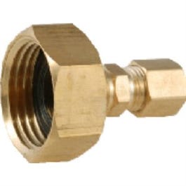 Pipe Fitting, Adapter, Lead-Free Brass, 3/4-In. FGH x 1/4-In. OD Compression