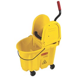 Mop Bucket & Wringer, Yellow, 26/35-Qt.