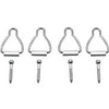 Spline Chain Bail Latches, Aluminum, 4-Pk.