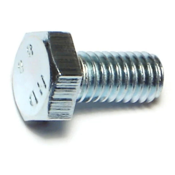 Monster Fastener Zinc Plated Class 8.8 Steel Coarse Thread Hex Cap Screws (6mm-1.0 x 12mm (30 PCS))