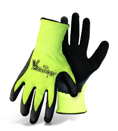 Boss® V2 Flexi–grip® High–vis Polyester Knit Latex Palm