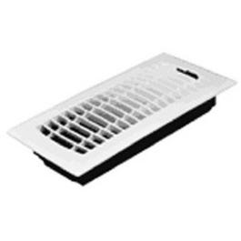 4 x 12-Inch Plastic White Contemporary Floor Register