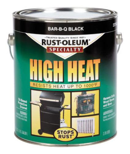 Rust-Oleum 1 Gallon, Bbq Black High Heat Enamel