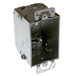 Switch Box, BX Clamps, Plaster Ears, 3 x 2.5-In.