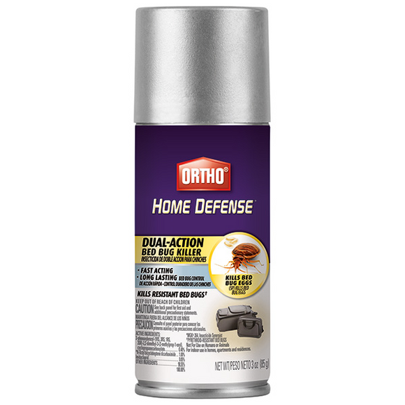 ORTHO HOME DEFENSE MAX DUAL-ACTION BED BUG KILLER AEROSOL (3 oz)