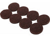 Shepherd Hardware 3/4-Inch Heavy Duty Self-Adhesive Felt Furniture Pads, 20-Pack, Brown