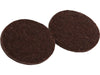 Shepherd Hardware 2-Inch Heavy Duty Self-Adhesive Felt Furniture Pads, 4-Pack, Brown