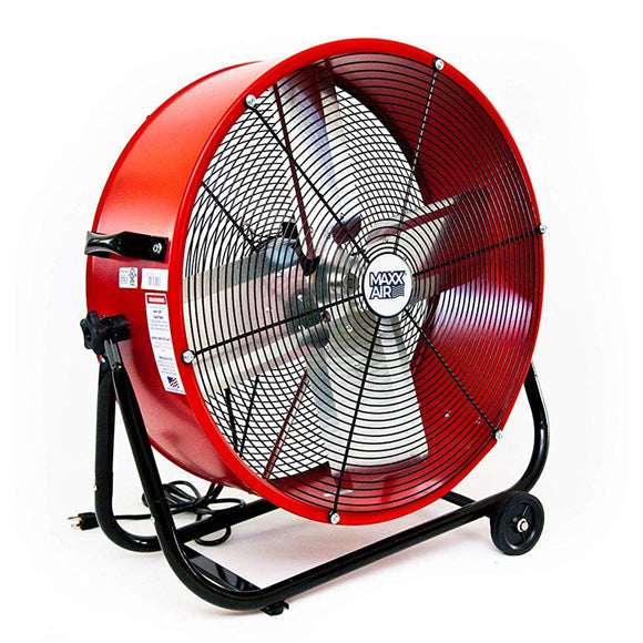 Maxx Air 24 In. 2-Speed Tilting Direct Drive Drum Fan (24