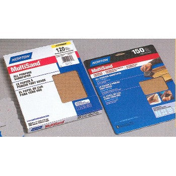 Norton 076607477651 Assorted All-Purpose Sandpaper Sheets ~ 9