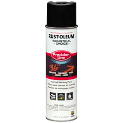 Rust-Oleum M1800 System Water-Based Precision Line Marking Paint 17 oz Black (17 Oz, Black)