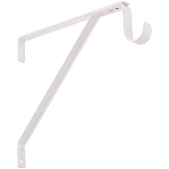 National N234-971 Shelf & Rod Bracket, White ~ For Shelves 12