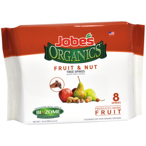 Jobe’s Organics Spikes for Fruit & Nut Trees (8 Spikes)