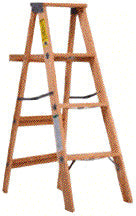 STEP LADDER WOOD 8  TYPE 2