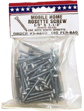 ROSETTE SCREWS CLEAR 100/BG