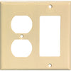 WHT GFCI   DUPLEX COVER PLATE