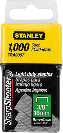 LD STAPLES 3/8 IN GRAY 1500PK