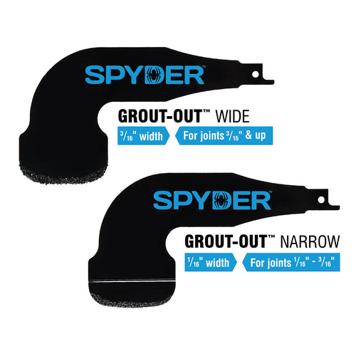 Spyder Products Grout-Out™ Reciprocating Blades 1/16 & 3/16 (1/16 & 3/16)