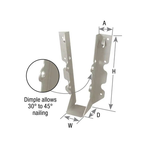 Mitek Slant Nail Face Mount Joist Hanger