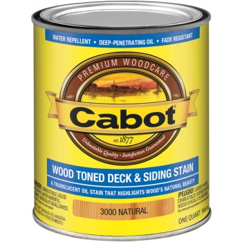 Valspar/McCloskey 140.0003000.005 Wood Toned Deck Stain, Natural ~ Qt