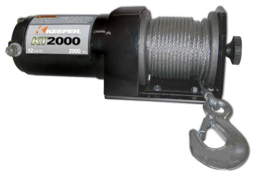 Hampton Products Keeper KT2000 Electric Winch 2000 Lb Single Line Pull (5/32 x 50 ft.)