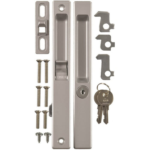 Wright Products Keyed Flush Mounted Patio Door Latch, Aluminum (Aluminum)