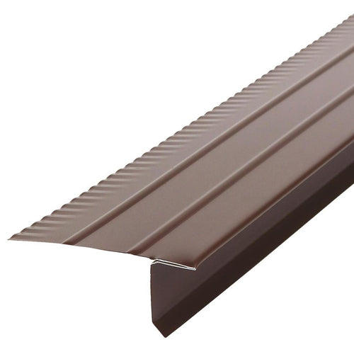 Amerimax F5M Aluminum Drip Edge Flashing, Brown