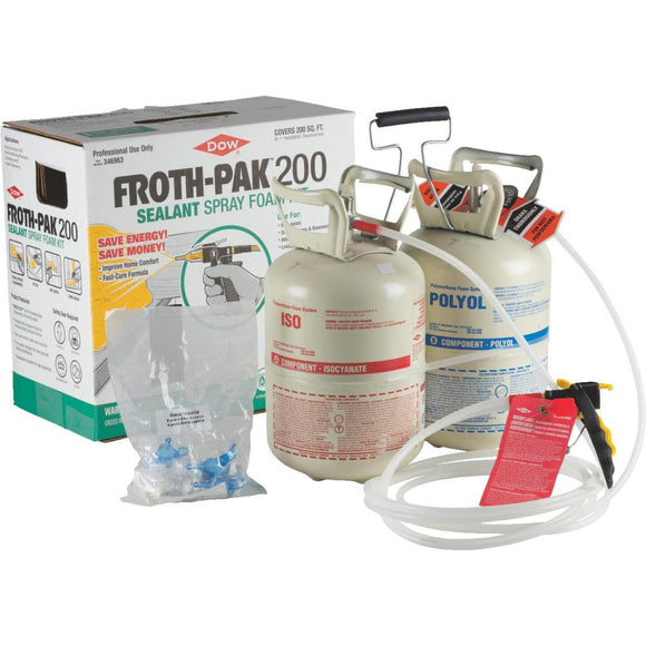 Froth-Pak 200 Two-Component Polyurethane Foam Sealant Kit