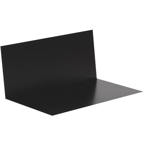 Amerimax 3 In. x 4 In. x 7 In. Black Aluminum Pre-Bent Step Flashing