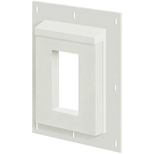 Builders Edge Sturdimount 6 x 8-1/2 Trim White/Paintable Fiber Cement Mounting Blocks