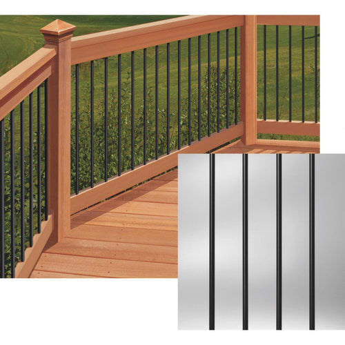 Deckorators 26 In. Black Aluminum Classic Baluster (10-Pack)